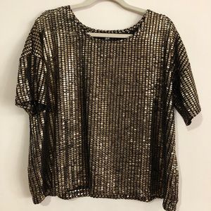 H&M Metallic Top